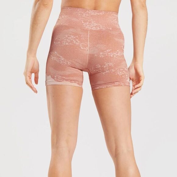 GYMSHARK ADAPT CAMO SEAMLESS SHORTS Misty‎ Pink/Hazy Pink Small NWT in packaging - Picture 2 of 8